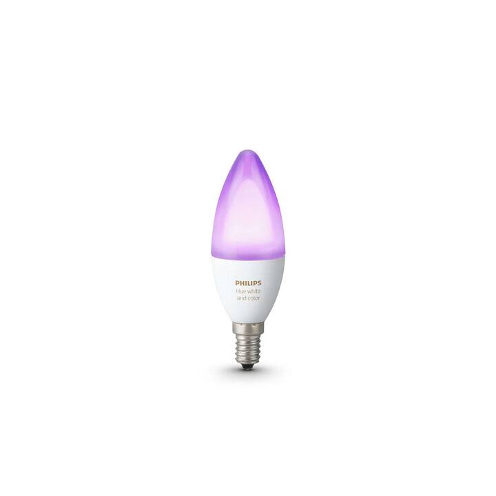PHILIPS HUE Ampoule LED White & Color Ambiance (E14, ZigBee, 6 W)