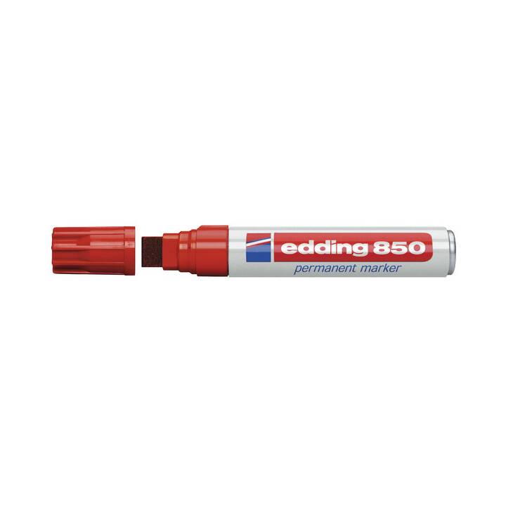 EDDING Permanent Marker 850 (Rot, 1 Stück)