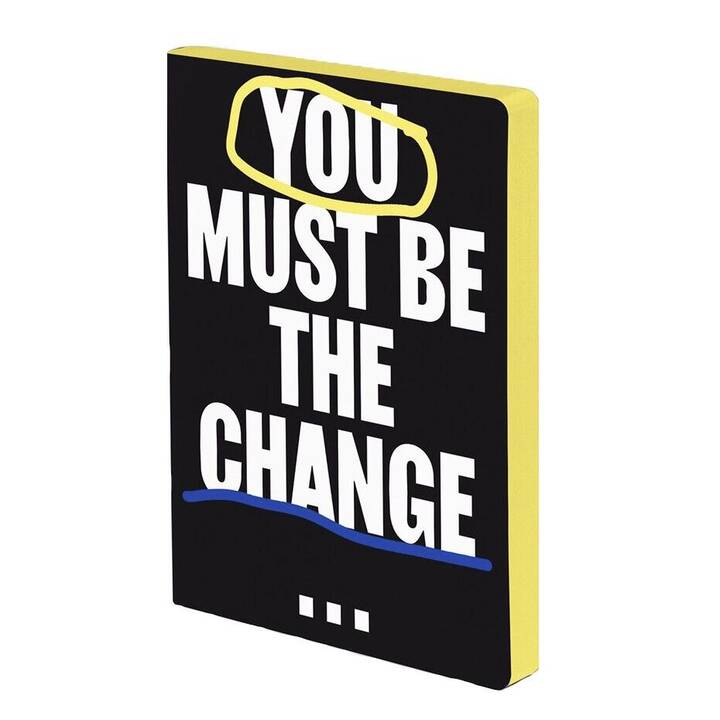 NUUNA Carnets You Must Be The Change (A5, Ligné)