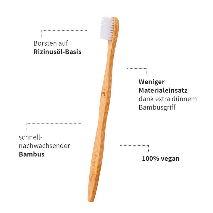 NIYOK Brosse à dents normale Choosebrush MEERESSCHUTZ (Moyen)