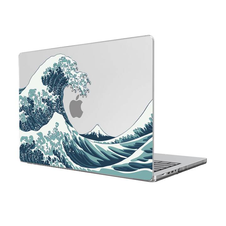 EG coque pour MacBook Pro 14" (M1 Chip) (2021) - vague - bleu