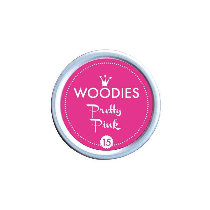 I AM CREATIVE Stempelkissen Woodies (Pink, Englisch, 1 Stück)