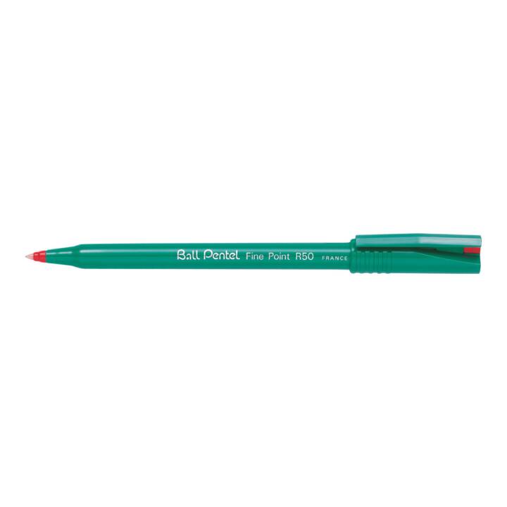 PENTEL Stylo à bille R50 (Rouge)