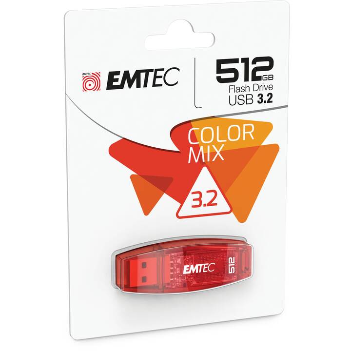 EMTEC INTERNATIONAL Color Mix C410 (512 GB, USB 3.2 Typ-A)