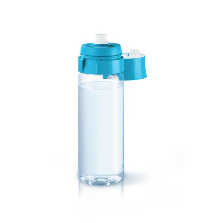 BRITA Bottiglia con filtro integrato Fill&Go (0.6 l, Transparente, Blu)
