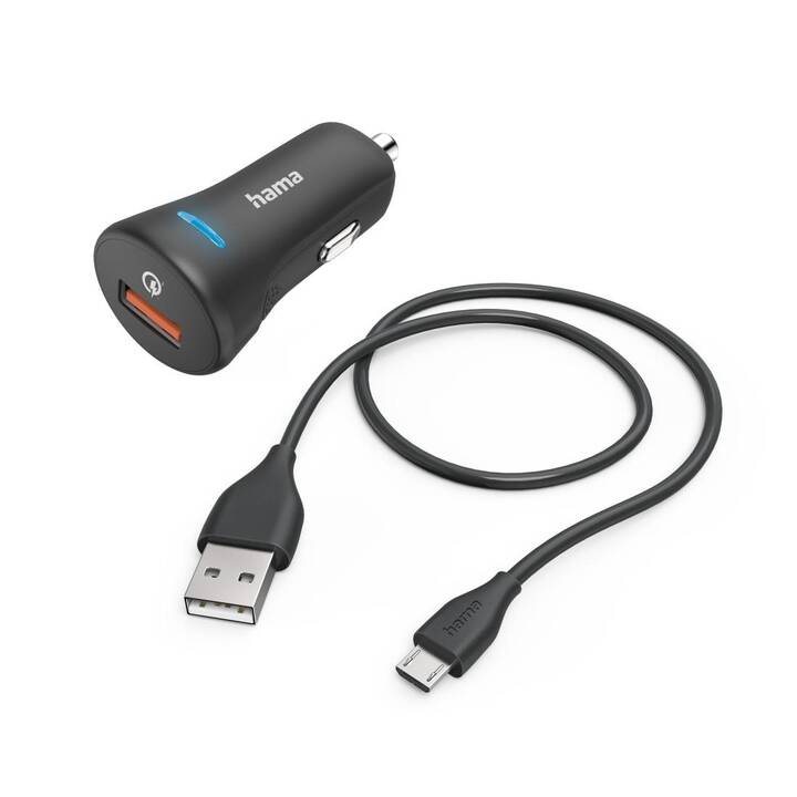 HAMA Caricabatteria auto (19.5 W, Presa accendisigari, Micro USB)