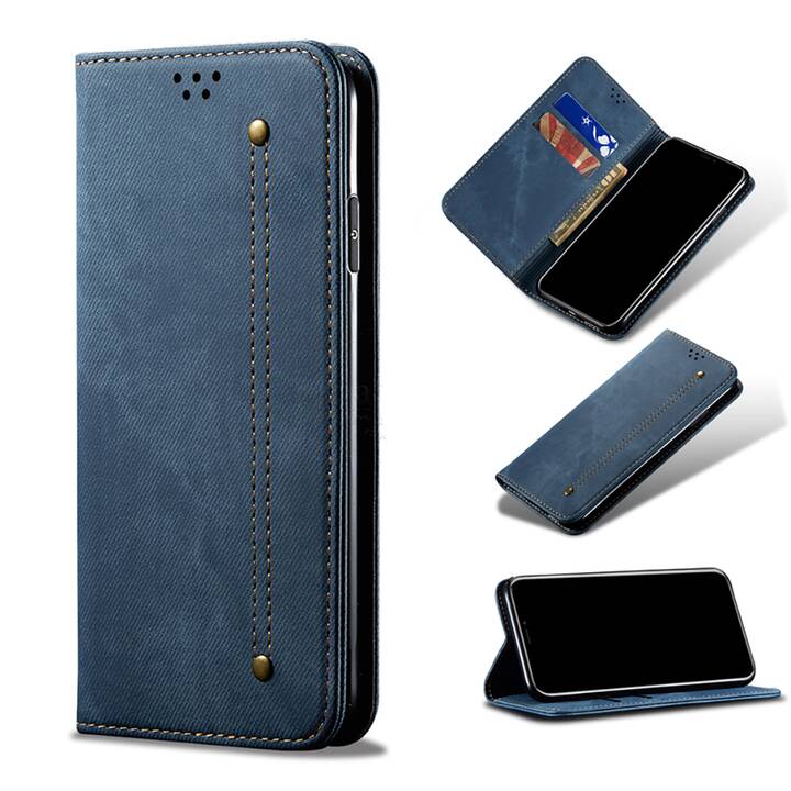 EG MornRise custodia a portafoglio per Apple iPhone 12 Pro Max 6.7" (2020) - blu scuro