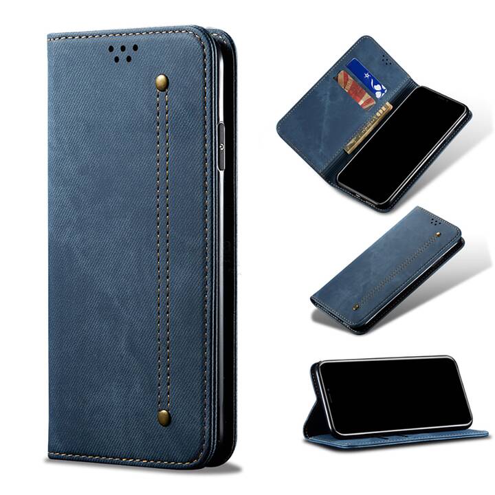 EG MornRise Wallet Case für Apple iPhone 12 und 12 Pro 6.1" (2020) - Dunkelblau