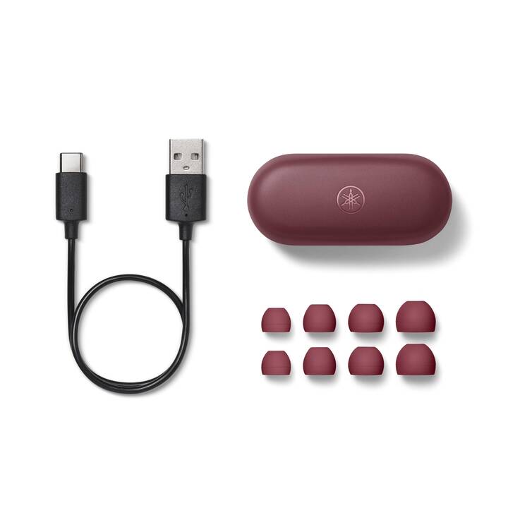 YAMAHA TW-E3C (ANC, Bluetooth 5.2, Noir, Rouge)