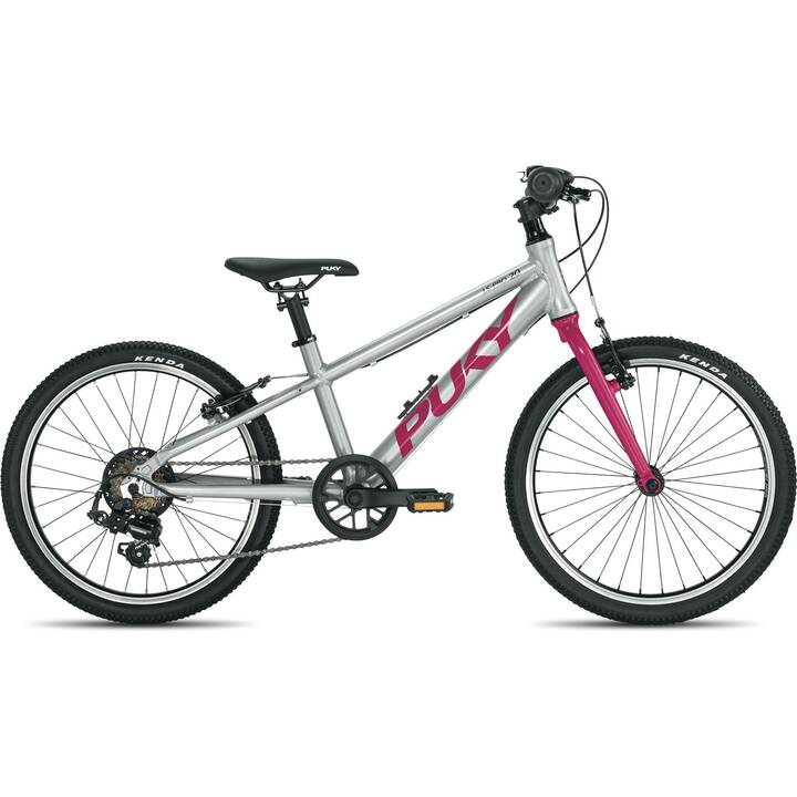 PUKY Kinderfahrrad LS-PRO (20", Silber, Beere, Bordeaux)