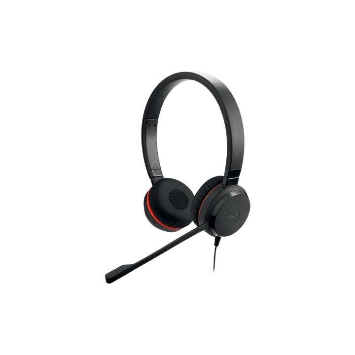 JABRA Office Headset Evolve 20SE MS Stereo (On-Ear, Kabel, Schwarz)