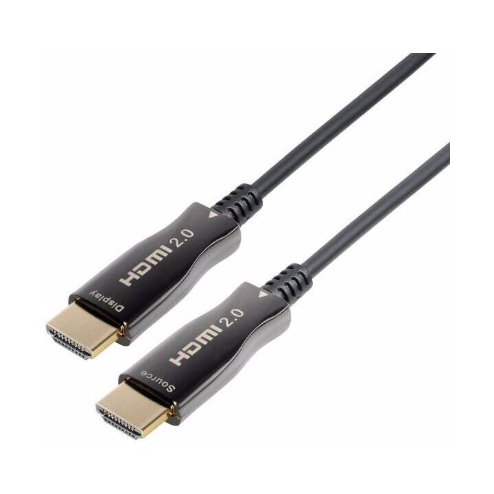 TRANSMEDIA Câble de connexion (HDMI 2.0, 20 m)