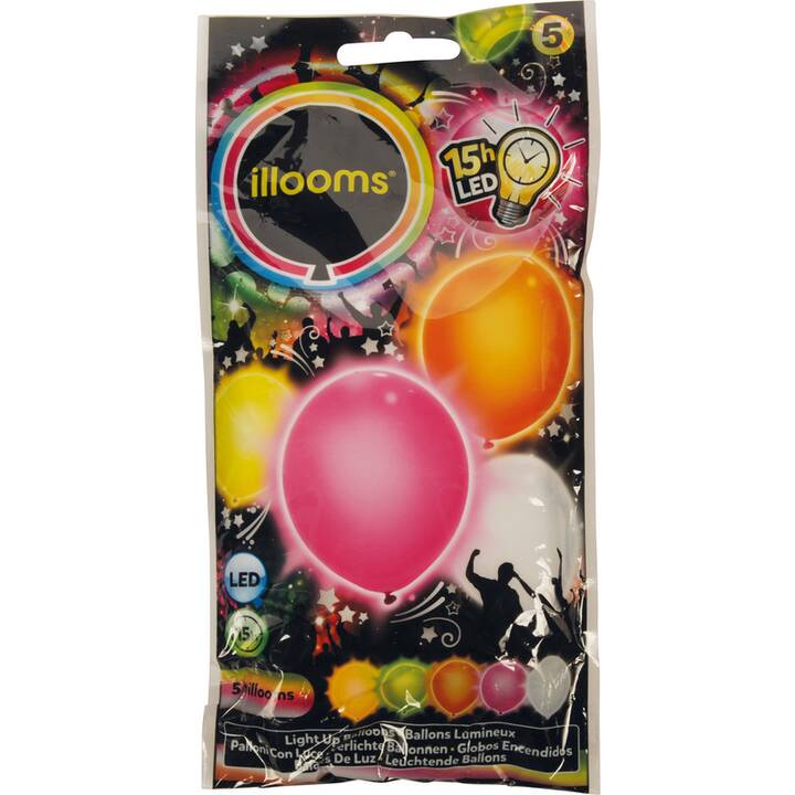 ILLOOMS LED-Ballon Summer (5 Stück)