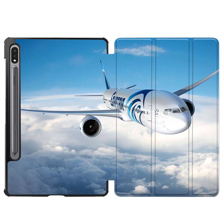 EG Hülle für Samsung Galaxy Tab S8 11" (2022) - Blau - Flugzeug