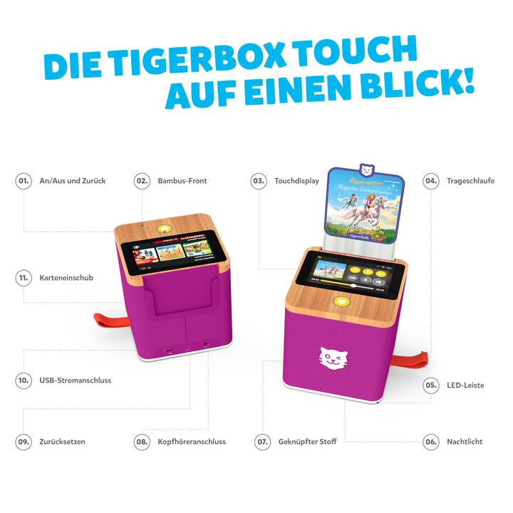 TIGERMEDIA Kinderaudioplayer Tigerbox Touch Swiss Edition inkl. Swiss-Card (DE, Schweizerdeutsch)