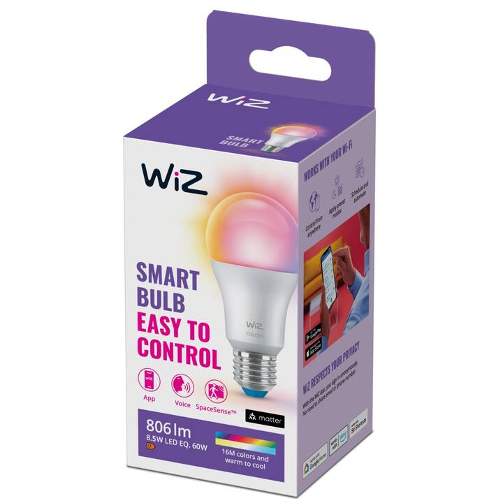 WIZ Ampoule LED (E27, WLAN, Bluetooth, 8.5 W)