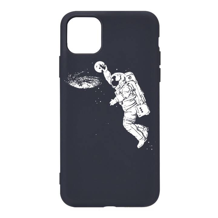 EG coque arrière pour iPhone 13 Mini 5.4" (2021) - noir - astronaute