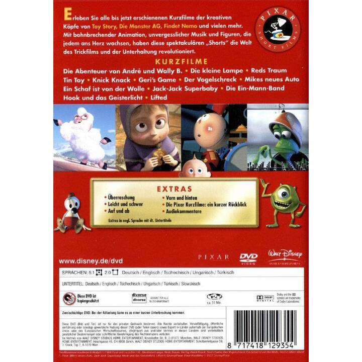 Pixars komplette Kurzfilm Collection - Vol. 1 (DE, CS, EN, TR, HU)