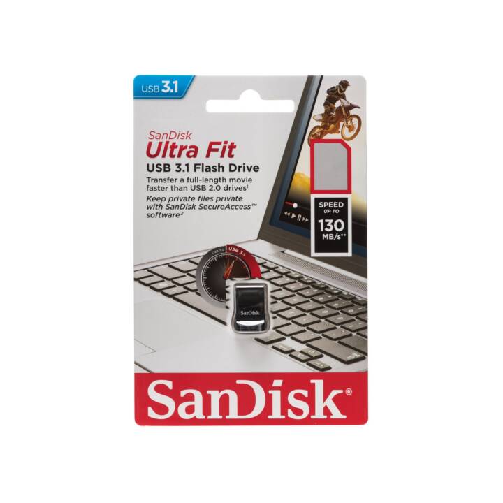 SANDISK Ultra Fit 3.1 (128 GB, USB 3.1 de type A)