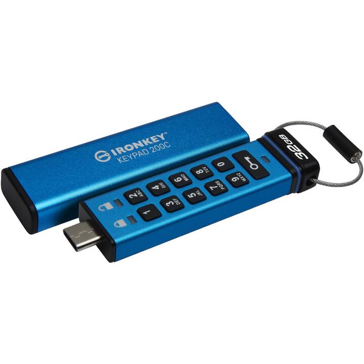 KINGSTON TECHNOLOGY IronKey Keypad 200 (32 GB, USB 3.0 de type C)