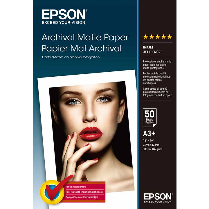 EPSON Papiers plotter (A3+, 192 g/m2)