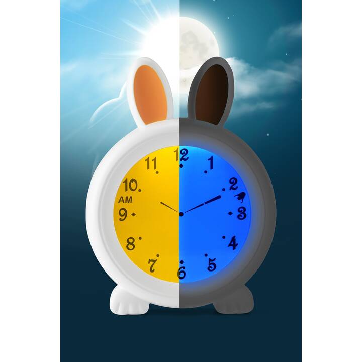 ALECTO Sveglia per bambini Bunny (Bianco)