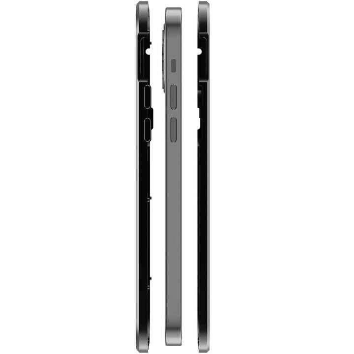 BLACK ROCK Coque rigide 360° Glass (iPhone 12, iPhone 12 Pro, Noir)