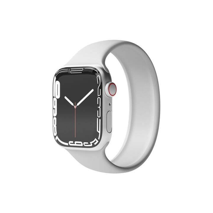 VONMÄHLEN Solo Loop Bracelet (Apple Watch 45 mm / 42 mm / 49 mm / 44 mm, Gris clair)
