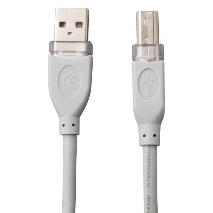 INTERTRONIC USB-Kabel (USB 2.0 Typ-A, USB 2.0 Typ-B, 1.8 m)