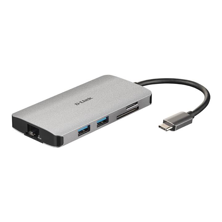 D-LINK DUB-M810 (8 Ports, HDMI, USB Type-A, RJ-45, USB Type-C)