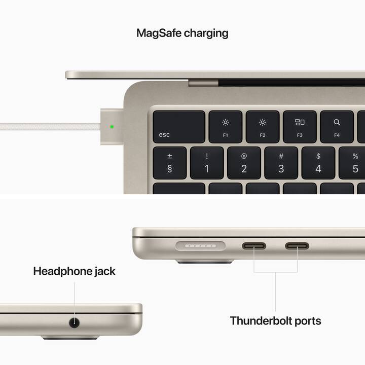 APPLE MacBook Air 2022 (13.6", Puce Apple M2, 16 GB RAM, 1 TB SSD)