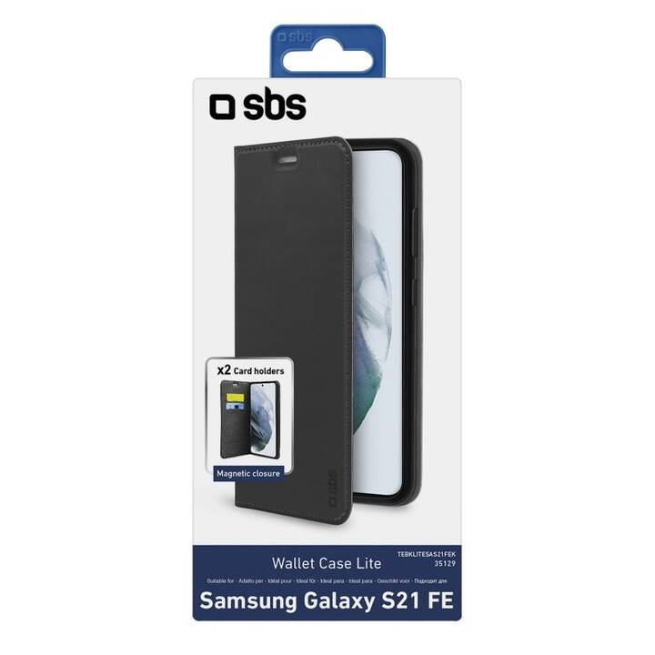 SBS Flipcover Wallet Lite (Galaxy S21 FE 5G, Noir)