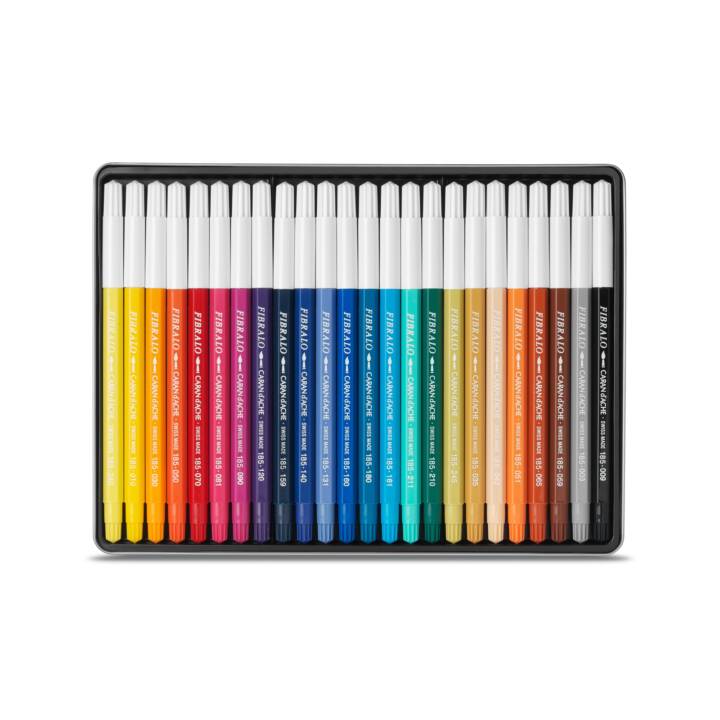 CARAN D'ACHE Fibralo Crayon feutre (Multicolore, 24 pièce)