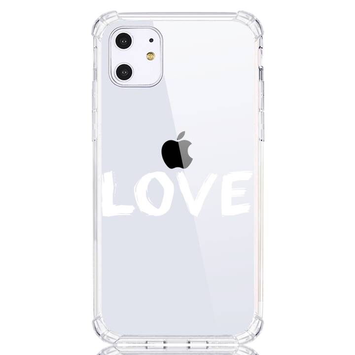 EG weiche TPU Hülle für iPhone 12 Pro Max 6.7" (2020) - transparent - love