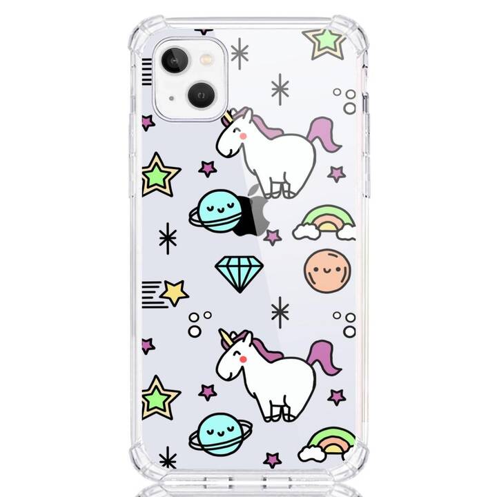 EG Backcover (iPhone 14 Plus,  Licorne, Transparent)