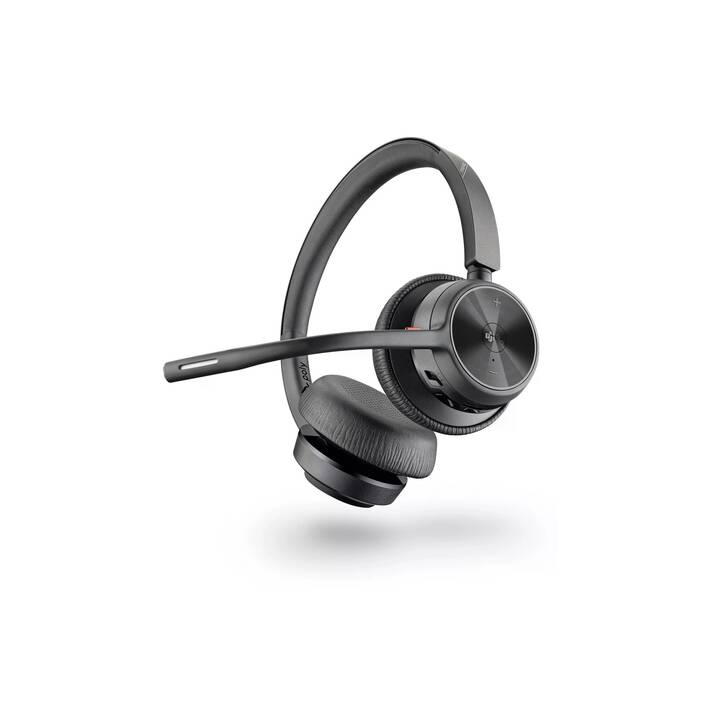 HP Office Headset Voyager 4320 MS (On-Ear, Kabel und Kabellos, Schwarz)