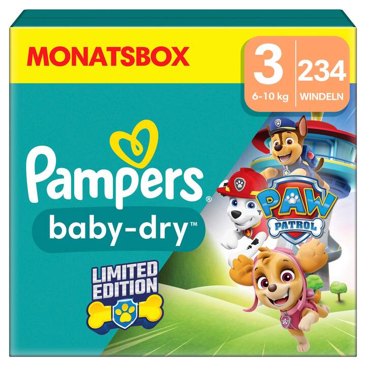 PAMPERS Baby-Dry Paw Patrol Limited Edition 3 (234 pièce)