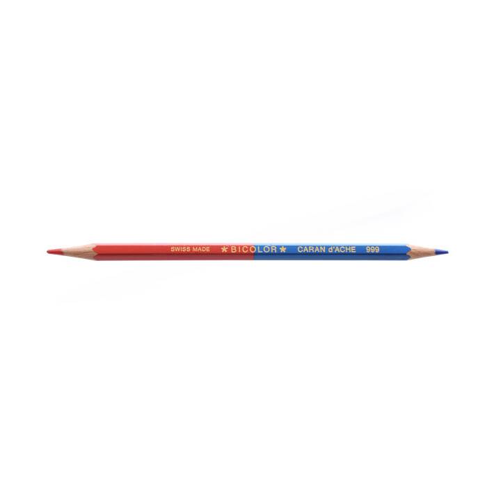 CARAN D'ACHE Crayons de couleur Bicolor (Rouge, Bleu, 1 pièce)