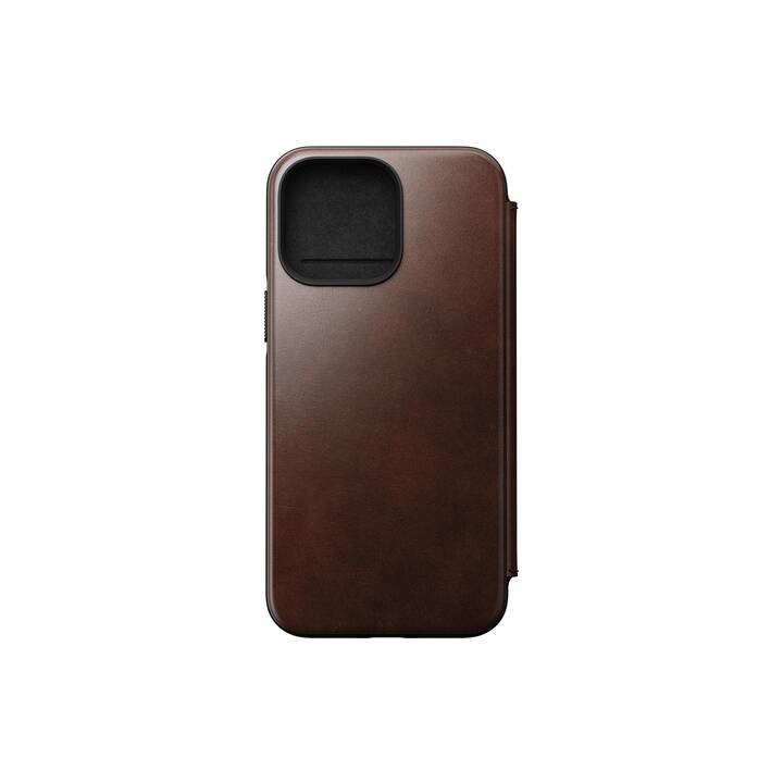NOMAD GOODS Flipcover Horween Leather Folio (iPhone 14 Pro Max, Braun)
