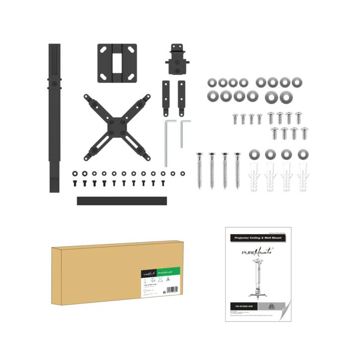 PUREMOUNTS PM-Spider-40W (Blanc, Plafond)