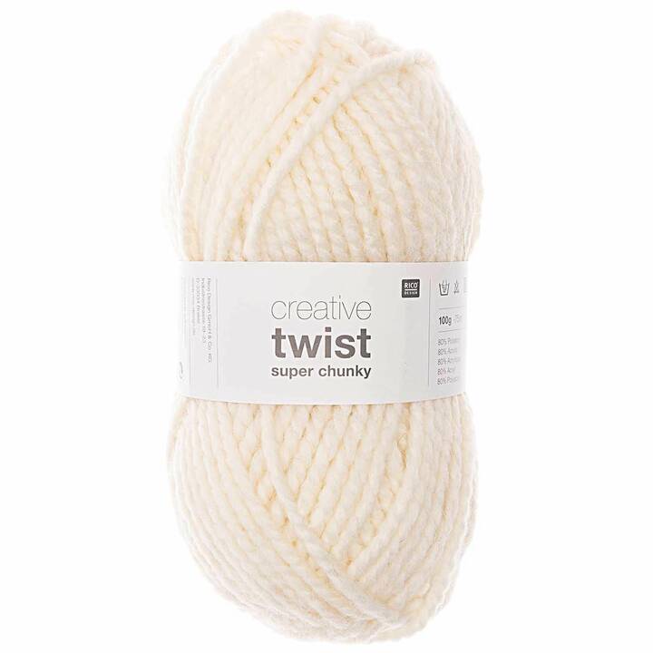 RICO DESIGN Wolle Creative Twist Super Chunky (100 g, Beige)
