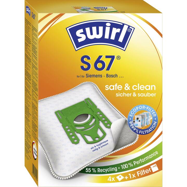 SWIRL Sac d'aspirateur S 67 (4 pièce)