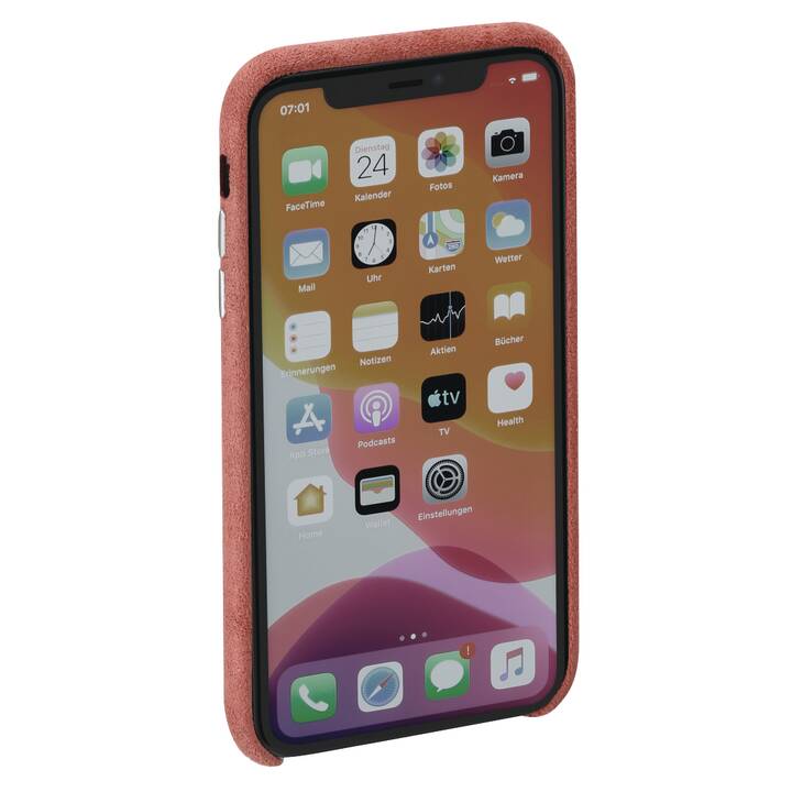 HAMA Backcover Finest Touch (iPhone 12 Mini, Coral)