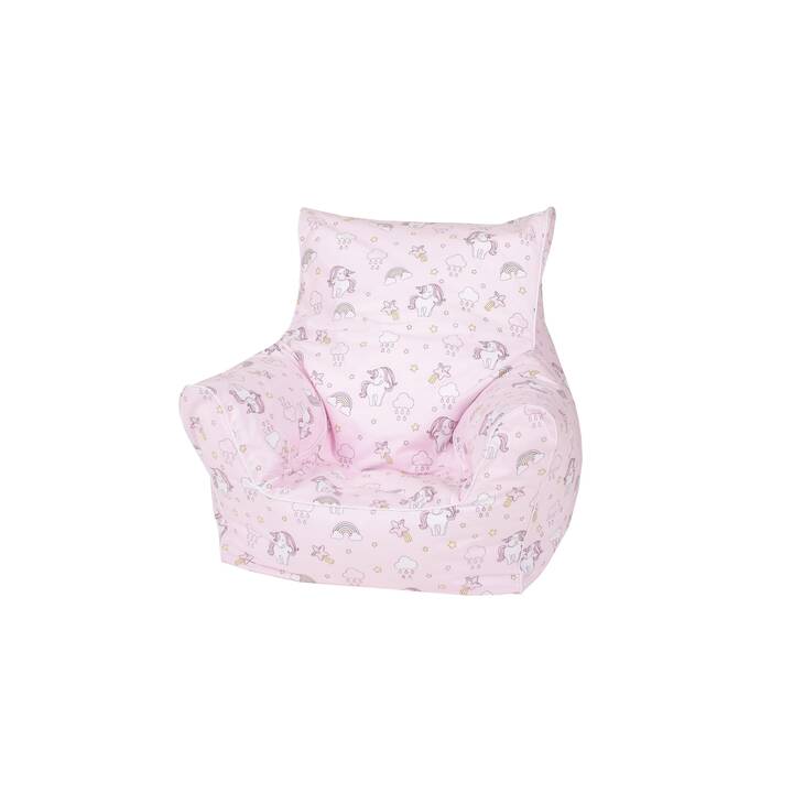 KNORRTOYS Coussin pouf (Pink, Blanc)