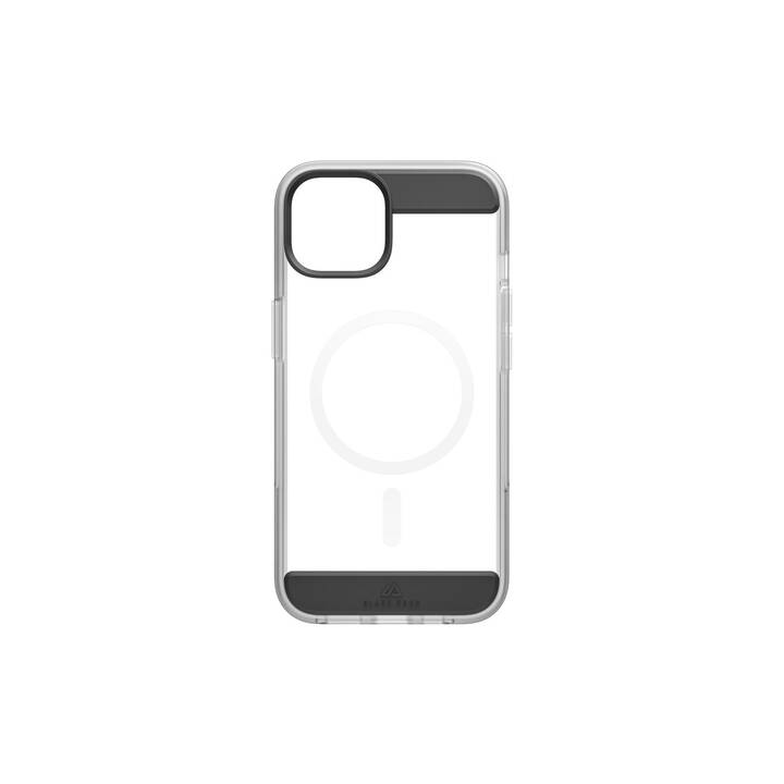 BLACK ROCK Backcover Mag Air Protection (iPhone 14, Zweifarbig, Transparent, Schwarz)