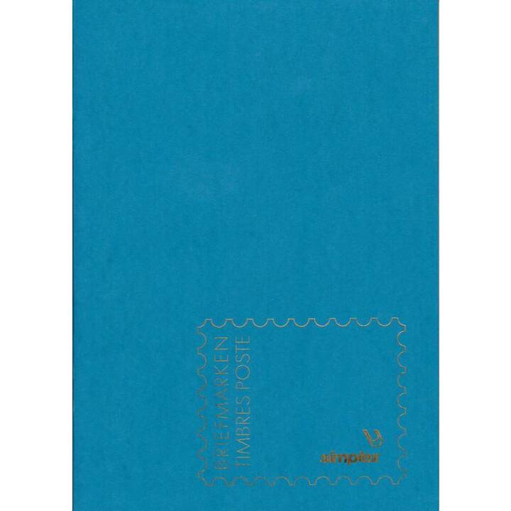 SIMPLEX Briefmarkenalbum (17.5 cm x 24.0 cm, Blau)