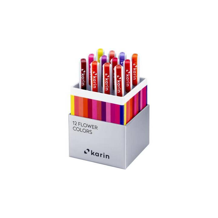 KARIN Real Brush Pen Pro Crayon feutre (Multicolore, 12 pièce)