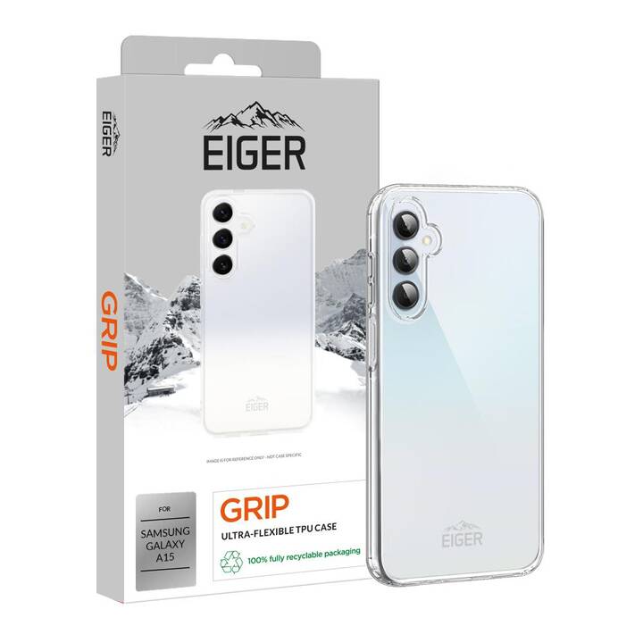EIGER Backcover Grip (Galaxy A15, Transparente)