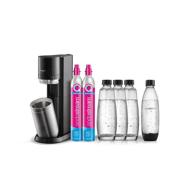 SODASTREAM DUO Hydration Mega Pack (60 l, Metallico, Nero)