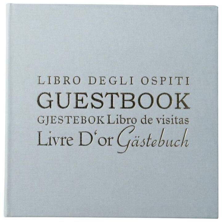 EIBERT Libro degli ospiti (24 cm x 24 cm, Bianco)